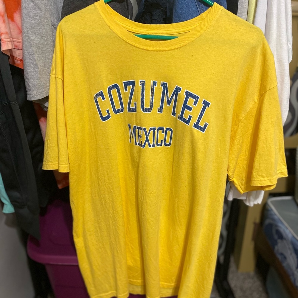 cozumel mexico graphic tee shirt sz x-large